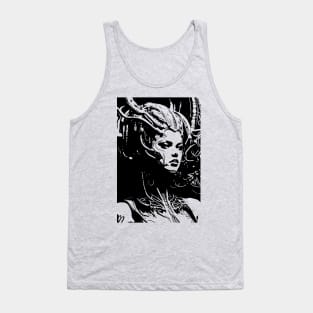 science fiction woman cyborg Tank Top